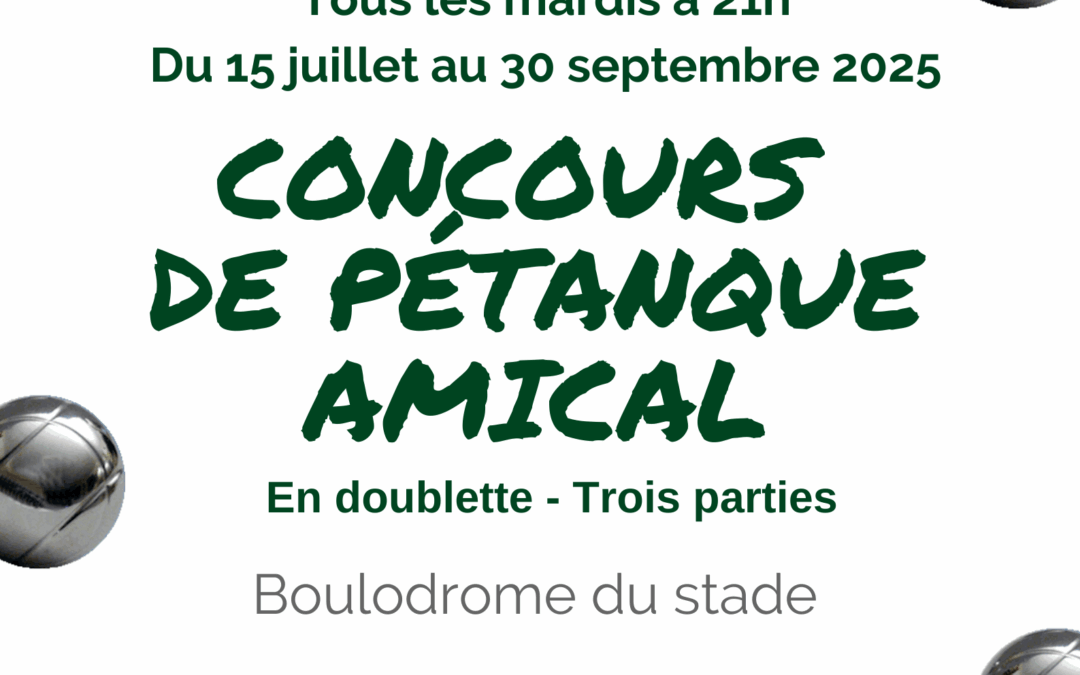 Concours de pétanque