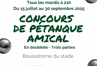 Concours de pétanque du mardi