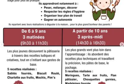 Stage d’été pâtisserie enfants_Lavaur