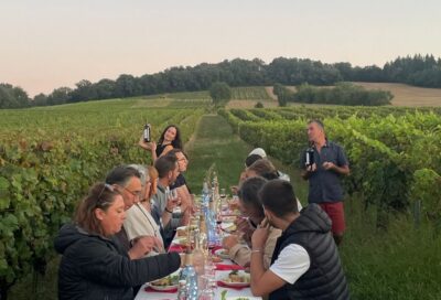 Banquet dans les vignes des Garbasses sous la voie lactée