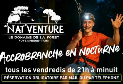 Accrobranche en nocturne_Puylaurens