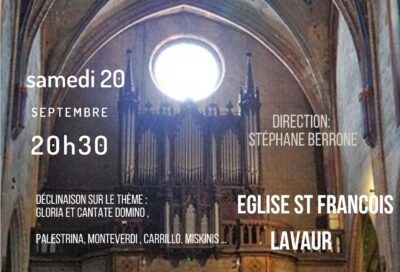 Journées du Patrimoine – concert du Petit Choeur De Mondelle_Lavaur