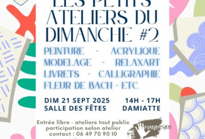 Petits Ateliers du Dimanche 21 septembre