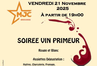 Soirée Vin primeur