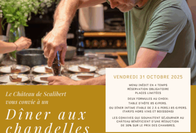 Dîner aux chandelles signé Yannick Delpech_Teyssode