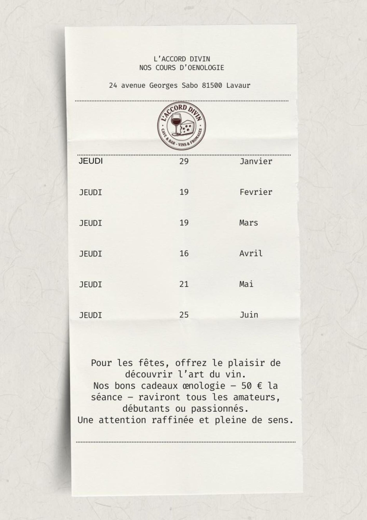 Atelier oenologie à la cave - L'Accord Divin_Lavaur