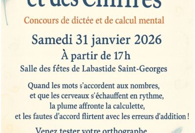 Des Lettres et des Chiffres – Concours de dictée et de calcul mental_Labastide-Saint-Georges