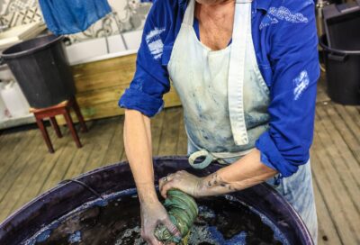 Teinture pastel et indigo