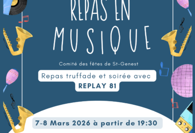Repas truffade et soirée avec Replay 81_Saint-Genest-de-Contest